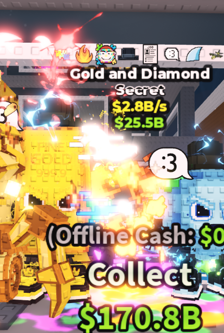 GOLD AND DIAMOND 2.8B/S (JOB + 7 TRAITS) – STEAL A BRAINROT – FAST DELIVERY & TRUSTED #B3WM8K