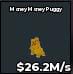 BS12710 Money Money Puggy Gold 26.2M/s