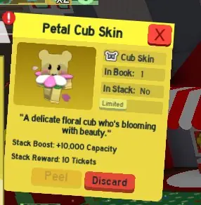 ✧・゚:*✧ Roblox Bee Swarm Simulator Petal Cub Skin ✧・゚:*✧ Final Farewell Price ✧・゚:*✧