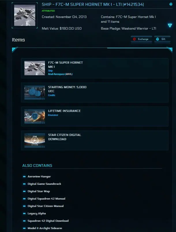✧・゚:*✧ Star Citizen Items - F7C-M Super Hornet Mk I - Original Concept ✧・゚:*✧ Clickbait? Nope. Just Good. ✧・゚:*✧