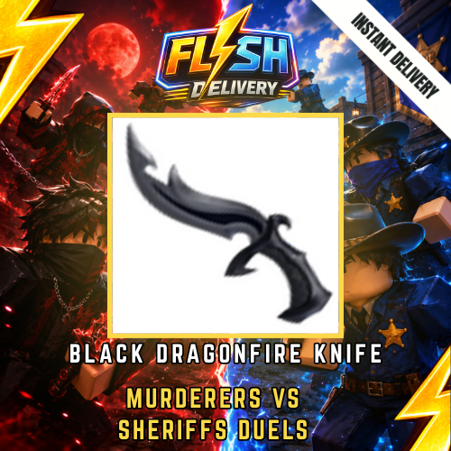BLACK DRAGONFIRE KNIFE - MURDERERS VS SHERIFFS DUELS / MVSD