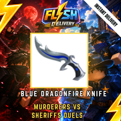 BLUE DRAGONFIRE KNIFE - MURDERERS VS SHERIFFS DUELS / MVSD