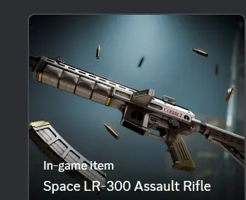 ✧･ﾟ:*✧ Discord Decoration - Space LR-300 Assault Rifle ✧･ﾟ:*✧ Enough Browsing. Buy. ✧･ﾟ:*✧
