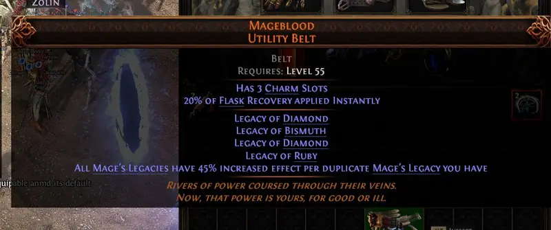 ✧・゚:*✧ Path of Exile 2 Items: Unique Jewelry - Mageblood (0.5.5 Event League) ✧・゚:*✧ Click Like You Mean It ✧・゚:*✧