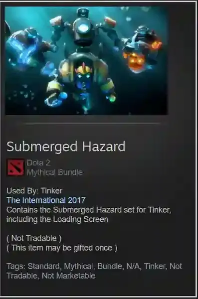 ✧･ﾟ:*✧ Dota 2 Submerged Hazard Tinker Set ✧･ﾟ:*✧ Smart Savings ✧･ﾟ:*✧