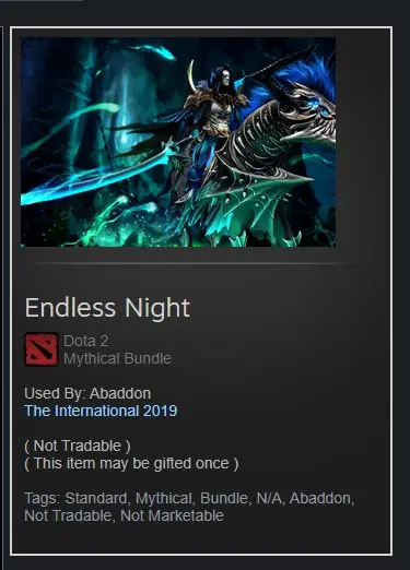 ✧・゚:*✧ Dota 2 Items - Abaddon Endless Night Bundle ✧・゚:*✧ Claim Your Deal ✧・゚:*✧
