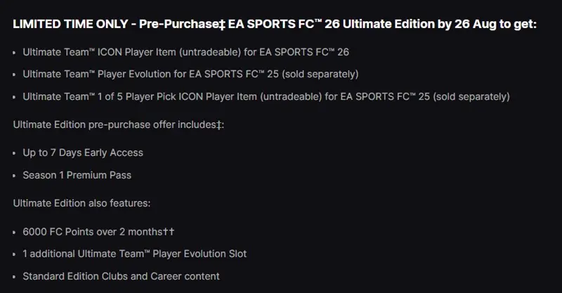 ✧・゚:*✧ EA SPORTS FC 26 Ultimate Edition - Epic Games - Turkey Region ✧・゚:*✧ Enough Browsing. Buy. ✧・゚:*✧