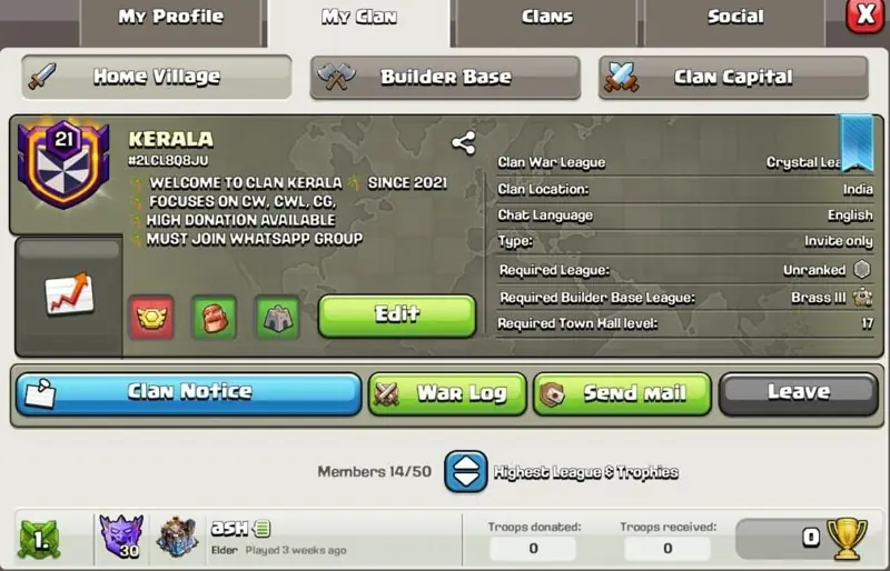 ✧･ﾟ:*✧ Clash of Clans Level 21 Clan ✧･ﾟ:*✧ Once Sold, It’s History ✧･ﾟ:*✧