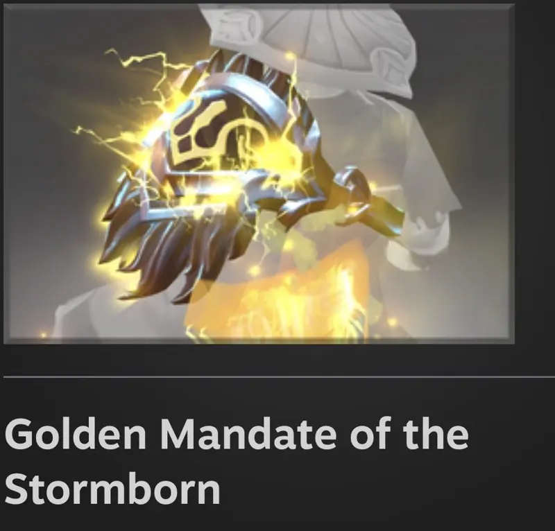 ✧・゚:*✧ Dota 2 Items Golden Mandate of the Stormborn Immortal ✧・゚:*✧ Today's deal ✧・゚:*✧