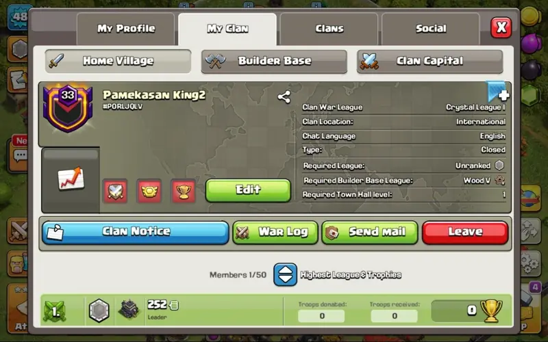 ✧・゚:*✧ Clash of Clans Clan Pamekasan King2 Level 33 ✧・゚:*✧ Your wallet MVP ✧・゚:*✧