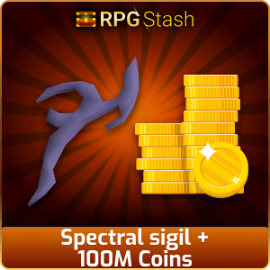 Spectral sigil + 100M Coins [💯1500+ High TLv Acc Trade⚖️] [OSRS] 🏆121K+Feedback Seller✔️