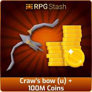 Craw's bow (u) + 100M Coins [💯1500+ High TLv Acc Trade⚖️] [OSRS] 🏆121K+Feedback Seller✔️