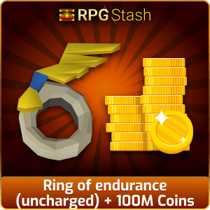 Ring of endurance (uncharged) + 100M Coins [💯1500+ High TLv Acc Trade⚖️] [OSRS] 🏆121K+Feedback Seller✔️