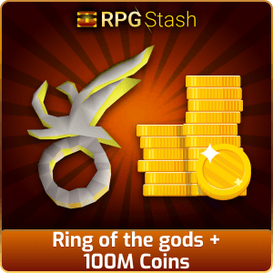 Ring of the gods + 100M Coins [💯1500+ High TLv Acc Trade⚖️] [OSRS] 🏆121K+Feedback Seller✔️