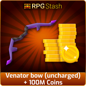 Venator bow (uncharged) + 100M Coins [💯1500+ High TLv Acc Trade⚖️] [OSRS] 🏆121K+Feedback Seller✔️