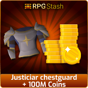Justiciar chestguard + 100M Coins [💯1500+ High TLv Acc Trade⚖️] [OSRS] 🏆121K+Feedback Seller✔️