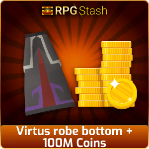 Virtus robe bottom + 100M Coins [💯1500+ High TLv Acc Trade⚖️] [OSRS] 🏆121K+Feedback Seller✔️