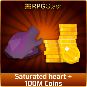 Saturated heart + 100M Coins [💯1500+ High TLv Acc Trade⚖️] [OSRS] 🏆121K+Feedback Seller✔️