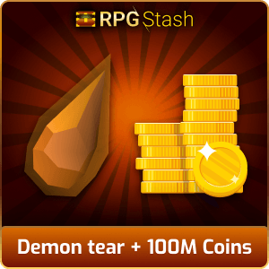 Demon tear + 100M Coins [💯1500+ High TLv Acc Trade⚖️] [OSRS] 🏆121K+Feedback Seller✔️