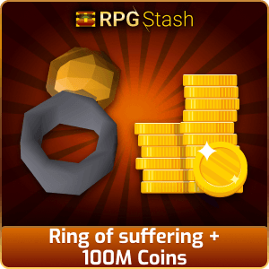Ring of suffering + 100M Coins [💯1500+ High TLv Acc Trade⚖️] [OSRS] 🏆121K+Feedback Seller✔️