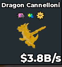 Gold Dragon Cannelloni 3.8b/s sunny trait Good Trait🎃 Instant Delivery