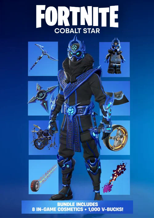 Fortnite - Cobalt Star Bundle + 1000 V-Bucks | EU & UK | CHEAPEST ON THE MARKET🔥| FAST DELIVERY⚡