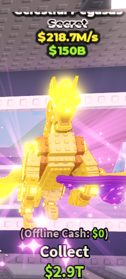 🍔NO TACO🍔 GOLD Celestial Pegasus 💵 218.7M/s 💵 YOU GET THE ONE IN PICTURE ✅ 500+ Orders ✅ TOP SELLER ✅ GamerTagz