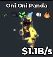 BS12796 ONI ONI PANDA CLEAN TRAIT AND CHEAP Eclipse 1.1B/s