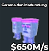 BS12801 Garama and Madundung Crystal 650M/s