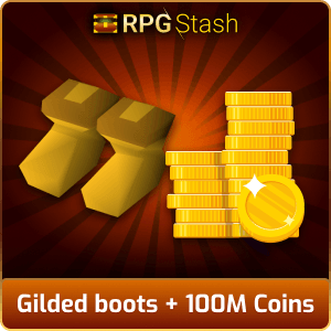 Gilded boots + 100M Coins [💯1500+ High TLv Acc Trade⚖️] [OSRS] 🏆121K+Feedback Seller✔️