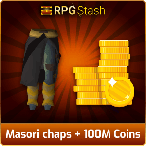 Masori chaps + 100M Coins [💯1500+ High TLv Acc Trade⚖️] [OSRS] 🏆121K+Feedback Seller✔️