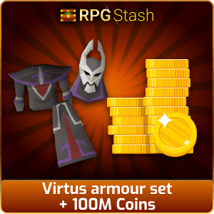 Virtus armour set + 100M Coins [💯1500+ High TLv Acc Trade⚖️] [OSRS] 🏆121K+Feedback Seller✔️