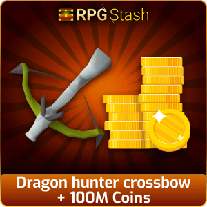 Dragon hunter crossbow + 100M Coins [💯1500+ High TLv Acc Trade⚖️] [OSRS] 🏆121K+Feedback Seller✔️