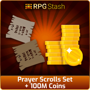 Prayer Scrolls Set + 100M Coins [💯1500+ High TLv Acc Trade⚖️] [OSRS] 🏆121K+Feedback Seller✔️