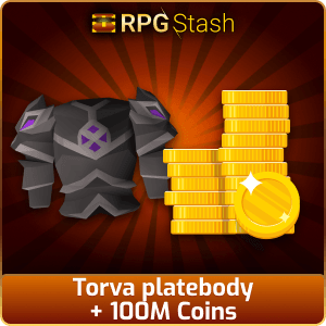 Torva platebody + 100M Coins [💯1500+ High TLv Acc Trade⚖️] [OSRS] 🏆121K+Feedback Seller✔️