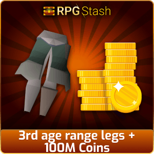 3rd age range legs + 100M Coins [💯1500+ High TLv Acc Trade⚖️] [OSRS] 🏆121K+Feedback Seller✔️