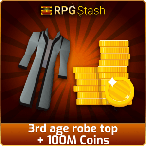 3rd age robe top + 100M Coins [💯1500+ High TLv Acc Trade⚖️] [OSRS] 🏆121K+Feedback Seller✔️
