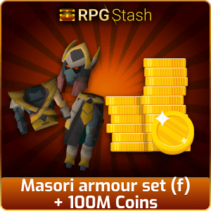 Masori armour set (f) + 100M Coins [💯1500+ High TLv Acc Trade⚖️] [OSRS] 🏆121K+Feedback Seller✔️