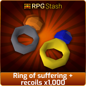 Ring of suffering + recoils x1,000 [💯1500+ High TLv Acc Trade⚖️] [OSRS] 🏆121K+Feedback Seller✔️