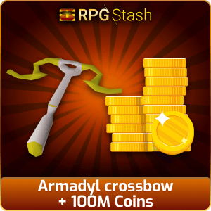 Armadyl crossbow + 100M Coins [💯1500+ High TLv Acc Trade⚖️] [OSRS] 🏆121K+Feedback Seller✔️