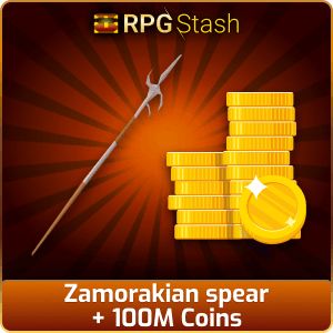 Zamorakian spear + 100M Coins [💯1500+ High TLv Acc Trade⚖️] [OSRS] 🏆121K+Feedback Seller✔️