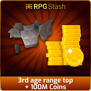 3rd age range top + 100M Coins [💯1500+ High TLv Acc Trade⚖️] [OSRS] 🏆121K+Feedback Seller✔️