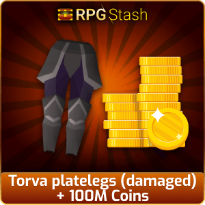 Torva platelegs (damaged) + 100M Coins [💯1500+ High TLv Acc Trade⚖️] [OSRS] 🏆121K+Feedback Seller✔️