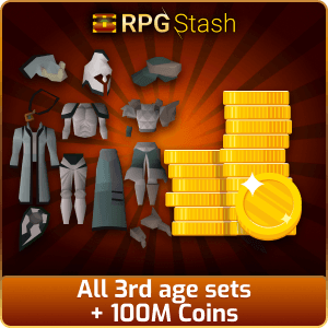 All 3rd age sets + 100M Coins [💯1500+ High TLv Acc Trade⚖️] [OSRS] 🏆121K+Feedback Seller✔️