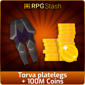 Torva platelegs + 100M Coins [💯1500+ High TLv Acc Trade⚖️] [OSRS] 🏆121K+Feedback Seller✔️
