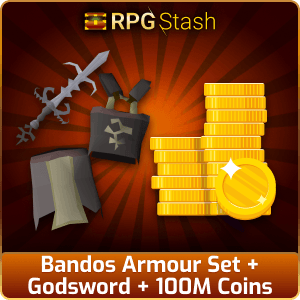 Bandos Armour Set + Godsword + 100M Coins [💯1500+ High TLv Acc Trade⚖️] [OSRS] 🏆121K+Feedback Seller✔️