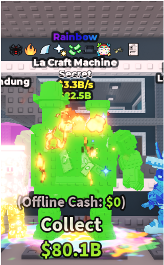 RAINBOW LA CRAFT MACHINE 3.3B/S (MONEY + 8 TRAITS) – STEAL A BRAINROT – FAST DELIVERY & TRUSTED #A6VF9N