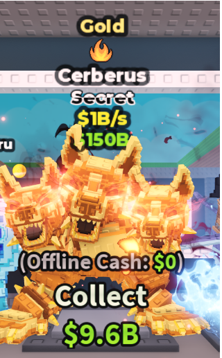 GOLD CERBERUS 1B/S (FIRE) – STEAL A BRAINROT – FAST DELIVERY & TRUSTED #L2FZ9T