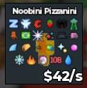 BS12865 Noobini Pizzanini Gold 42M/s