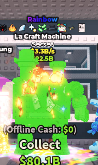 RAINBOW LA CRAFT MACHINE 3.3B/S (MONEY + 8 TRAITS) – STEAL A BRAINROT – FAST DELIVERY & TRUSTED #A6VF9N